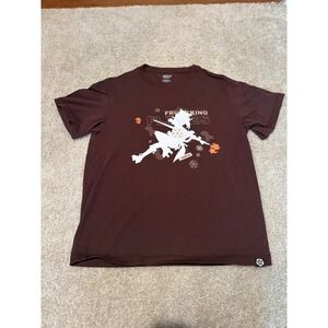 Mihoyo Genshin Impact Official Yoimiya Short Sleeve Tshirt Brown Mens Size L